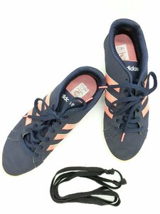 ■【YS-1】 adidas NEO アディダス ネオ スニーカー ■ レディース ネイビー系 × ピンク系 22.5cm ■【同梱可能商品】■J