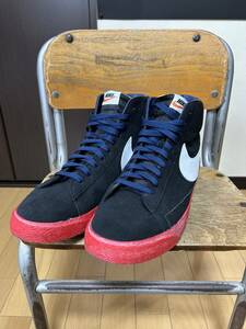 BIGサイズ　NIKE BLAZER HIGH　NIKE BY YOU（US1３/31cm）ブラック　レッド ナイキ バイ ユー ブレーザー ブレザー 3M