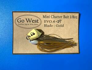 Evo.4-27 GoWest ミニチャターベイト 1/8oz（Gold Blade）