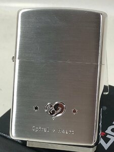 Zippo スパイラルハート spiral heart シルバー エッチング 銀 チャーム charm 新品