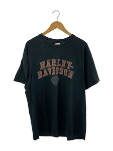 Hanes◆Tシャツ/XL/コットン/BLK/プリント