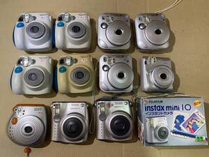 【11個】富士フィルム FUJIFILM instax mini 10/cheki pop mini 7/チェキ カメラ 動作未確認 まとめて ジャンク セット まとめ (274)