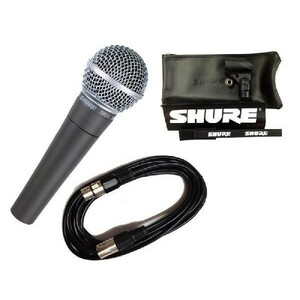 SHURE SM58-LCE / SM58LCE (マイクケーブル5m[XLR-XLR]付7点セット) ボーカル用ダイナミックマイク