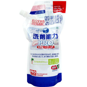 業務用 多目的洗浄剤 洗浄能力PRO つめかえ用 500mL　×　1