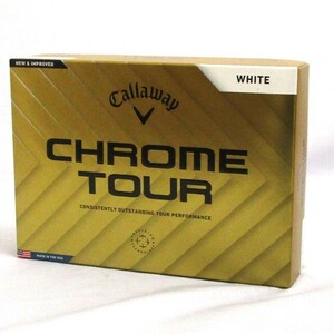 Callaway CHROME TOUR ホワイト 1箱 12球 2024年 日本仕様 キャロウェイ クロムツアー 4ピース ゴルフボール 白