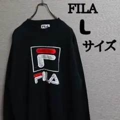 ちょっぴり美品 FILA フィラ ビッグロゴ 狼 ビンテージ 裏毛 スウェット