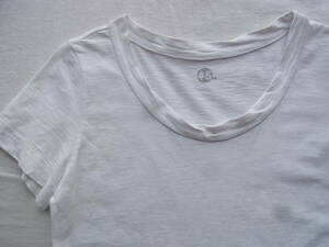 45R フォーティーファイブ　ワイドリブ仕様　Tシャツ　サイズ 2 日本製　ホワイト