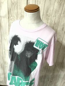 お勧め・【プリントTシャツ】XLARGE エクストララージ WHATEVS Tシャツ L ピンク