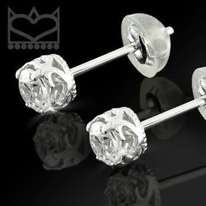 ピアス 18金 ダイヤモンド 一粒 ハートダイヤモンド ダイヤ 0.20ct 王冠 ホワイトゴールドk18 18k ミル打ち 天然石 レディース 宝石