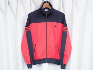 ◆ワケアリ格安◆アディダス デサント 70s 西ドイツ製 ヴィンテージ ジャージ トラックトップ adidas DESCENTE ACミランカラー 在原みゆ紀