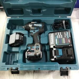 sd971 送料無料！動作品 makita マキタ 40Vmax 充電式インパクトレンチ TW007GRDX バッテリ×2(40V2.5Ah) 充電器 ケース