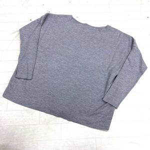 1625◎ UNITED ARROWS ユナイテッドアローズ トップス ウール ニット セーター 長袖 無地 カジュアル グレー レディース