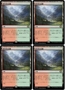 土地▼MTG▼モダンホライゾン3▼樹木茂る山麓4枚組