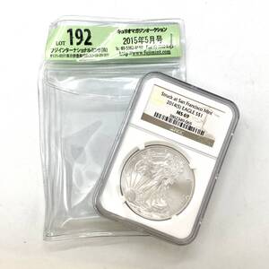 AY1589■【銀貨】アメリカ イーグル リバティ コイン NGC 2014(S) MS 69 FINE SILVER 純銀 SV シルバー 1ドル アンティークコイン