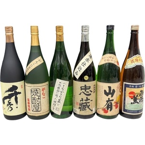 焼酎 6本セット 西海の薫 / 山有 / 忠藏 / 千秀 / 小さな小さな蔵で一所懸命に造った焼酎です / がんこ 焼酎屋【未開栓品】 52411K1436