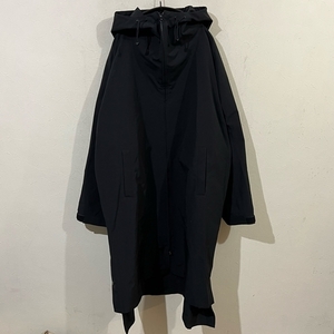 08sircus ゼロエイトサーカス S21SL-CO05 High count weather hoodie coat コート ブラック 5 【代官山k06】