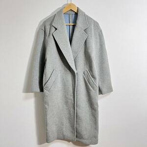 H8925FF UNITED ARROWS ユナイテッドアローズ グリーンレーベルリラクシング サイズ36(M位) ロング チェスターコート グレー レディース