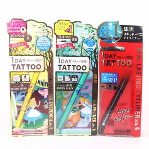 ケーパレット リアルラスティング アイライナー 1DAY TATTOO 未使用 3点セット まとめて コスメ レディース K-palette