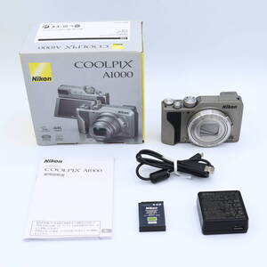 Nikon デジタルカメラ COOLPIX A1000 SL 光学35倍 ISO6400 アイセンサー付EVF クールピクス シルバー #241025_21002583