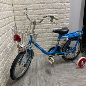 t ミヤタ　 自転車　ブルー　絶版　マニア必見！　子供用　3輪車　ピノキオ　昭和レトロ　サイクリング　レア　格安売り切りスタート！