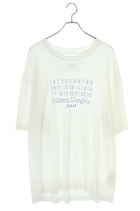 メゾンマルジェラ Tシャツ 20SS サイズ:48 カレンダーロゴオーバーサイズTシャツ 中古 SB01