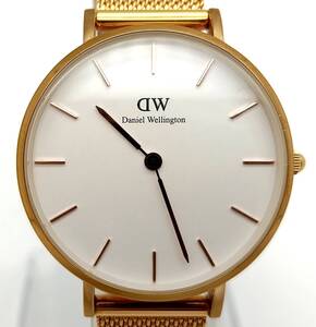 不動品【 Daniel Wellington 腕時計 Classic E32R1 】ダニエル ウェリントン レディース 2針式 腕時計 ホワイト文字盤 ゴールド QZ MN