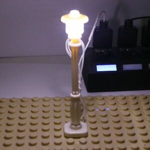 MOC LEGO レゴ ブロック 互換 カスタム パーツ 街灯 ストリートライト USB LED (ホワイト） 2本セット！送料無料！