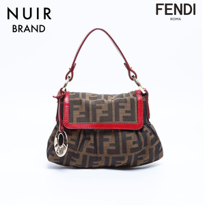 フェンディ FENDI ハンドバッグ ズッカ キャンバス ミニ ブラウン