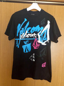 VOLCOM★ボルコム 半袖Tシャツ プリント☆黒 ブラック Sサイズ☆送料￥430