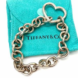 TIFFANY&Co. ティファニー 925 ハートリンク チェーン ブレスレット シルバー 約25g レディース アクセサリー alp梅1105