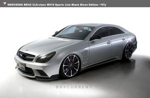 【WALD BlackBison Edtion】 Mercedes-Benz W219 CLSクラス ~07y フルエアロ 3点キット スポイラー ブラックバイソン CLS350 CLS550 エアロ