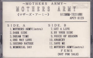 ◆CT 未開封プロモ・カセット MOTHERS ARMY(マザーズ・アーミー)☆APCY-8129