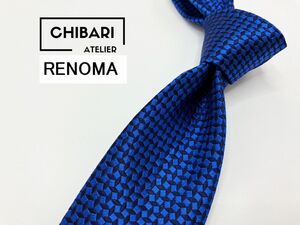 【超美品】RENOMA　レノマ　ドット柄 ネクタイ 3本以上 送料無料 メンズ ネイビー　0204048