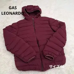 GAS LEONARDO ダウンジャケット　ジャンバー　サイズ46　小豆色