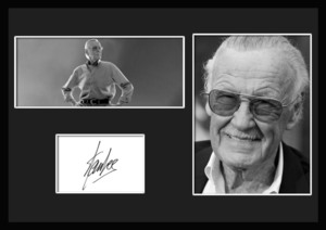 10種類!スタン・リー/Stan Lee/マーベル・コミック/アメコミ/スパイダーマン/サインプリント&証明書付きフレーム/BW/ディスプレイ-10