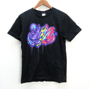 y■NSWナイキ/NIKE グラフィックプリントTシャツ■黒【メンズM】MENS/3【中古】