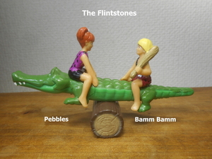 原始家族フリントストーン　The Flintstones　バンバン　ぺブルス　フィギュア　デーキン社　DAKIN