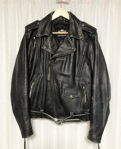 [HARLEY DAVIDSON] 定価81,800 CAMINO Ⅱ LEATHER JACKET ダブルライダース レザージャケット S 本革 ブラック ハーレーダビットソン