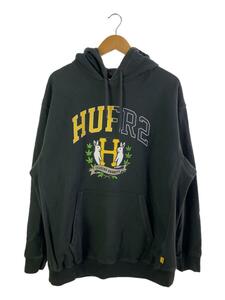 HUF◆パーカー/XL/コットン/グレー/無地