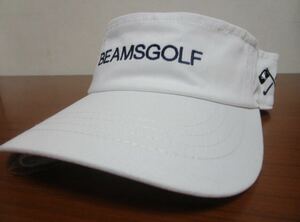 BEAMS GOLF/ビームスゴルフ　ベーシックサンバイザー　ホワイト　男女兼用　¥6050