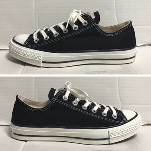 送料無料 converse コンバース ALLSTAR オールスター MADE IN JAPAN 日本製 Low ローカット 黒 ブラック× 白 ホワイト 25.0