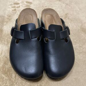 BIRKEN STOCK黒 BOSTON ボストンサンダル 38 24.5cm