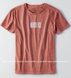 〓ラス２!! アメリカンイーグル/US XL/AEO Graphic バックプリントTシャツ/B.Red