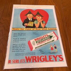 WRIGLEY’S■ポスター自宅保管品♪