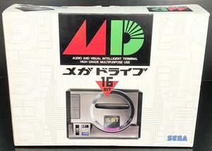 【未使用 ☆デットストック品】超希少！ SEGA セガ 16-BIT MEGA DRIVE メガドライブ HAA-2510 元箱 取扱説明書付属 レトロゲーム機 当時物