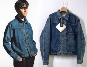 【美品】nonnative × MINEDENIM ダメージ加工 WINDSTOPPER トラッカー デニムジャケット 1 Gジャン ノンネイティブ マインデニム HA6002