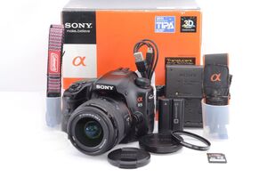 良品★SONY ソニー α65 ズームレンズキット SLT-A65VL DT 18-55mm F3.5-5.6 SAM II付属 デジタル一眼レフカメラ★元箱付き R3125