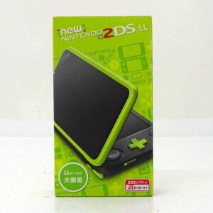 ★中古★Newニンテンドー2DSLL 本体 ブラック×ライム (任天堂/Nintendo)★【GM623】