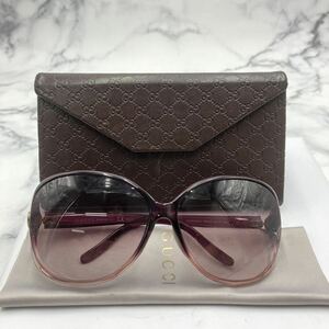 △【売り切り】GUCCI グッチ GG3525/K/S WNYK8 62□13 アジアンフィットサングラス パープル系 インターロッキングG ハート アイウェア 