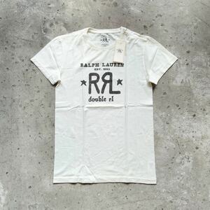 XSサイズ RRLダブルアールエル クルーネックTシャツ ロゴプリント メンズ ラルフローレン 新品 半袖 Tee カットソー ニット カットソー